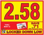 locklow1 Woods Supermarket Lock Down Low Tag