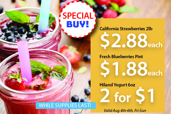 smoothie sale-special grocery buy example