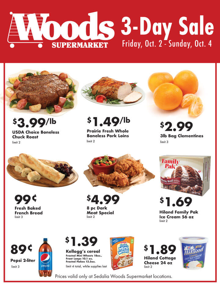 3-day sale Sedalia