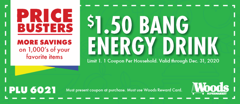 $1.50 Bang Energy Drink