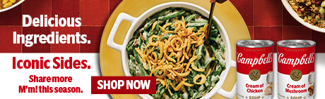 This Thanksgiving season, start something delicious with Campbell’s® Condensed Soups.